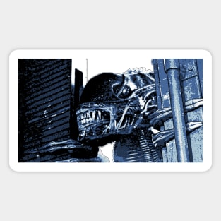 Aliens (1986) APC scene (Scale: 127%) Blue Poster Print Magnet